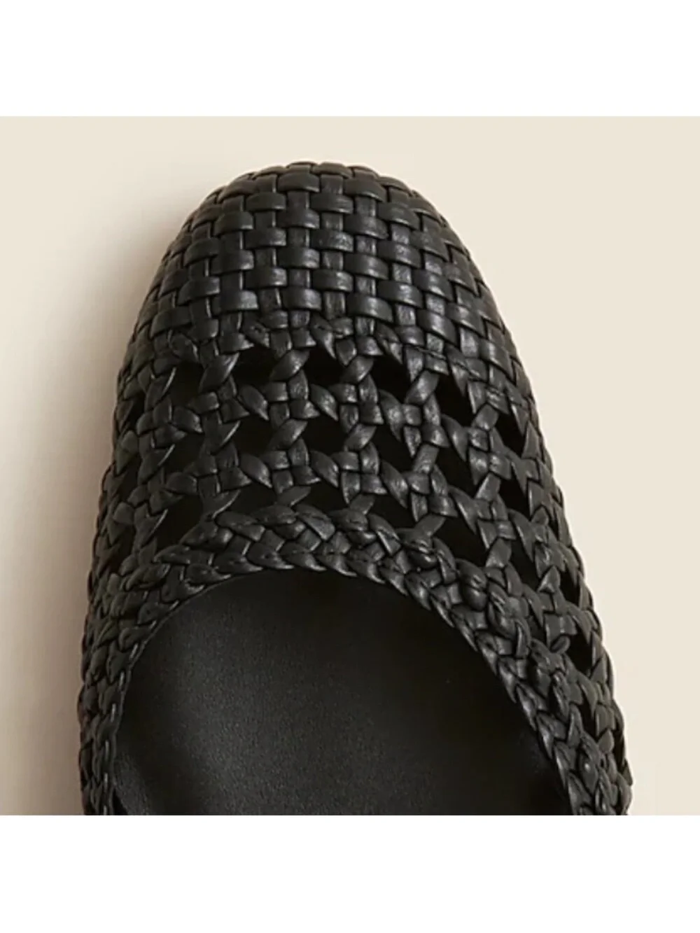 NEW J. Crew Mollie buckle-strap heels in black woven leather CM896 $298 size 8.5